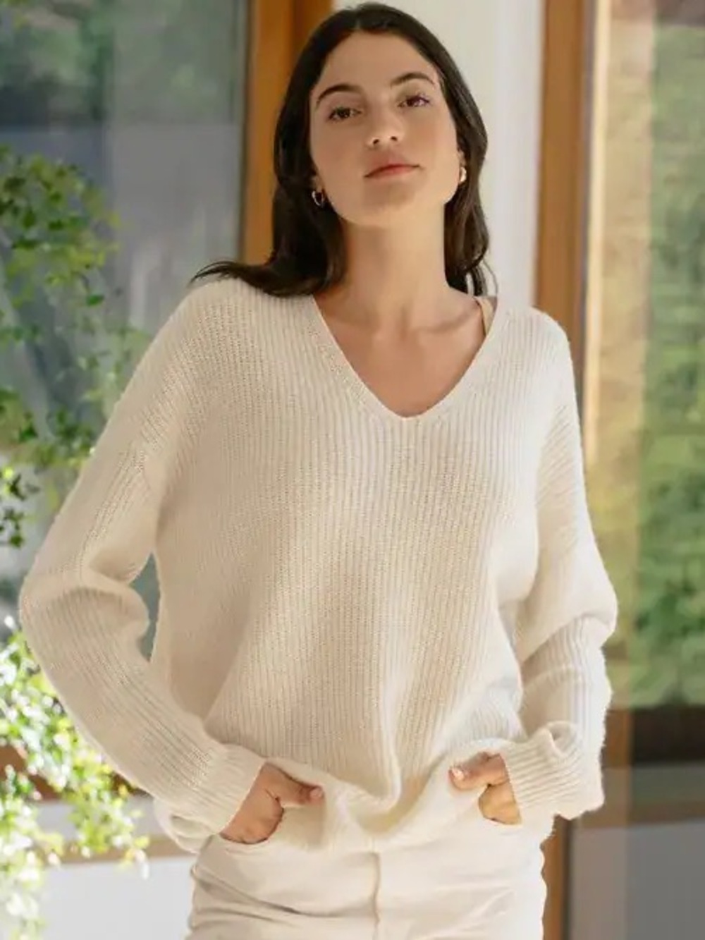Jenni Kayne﻿ Cabin Sweater in Ivory NEW